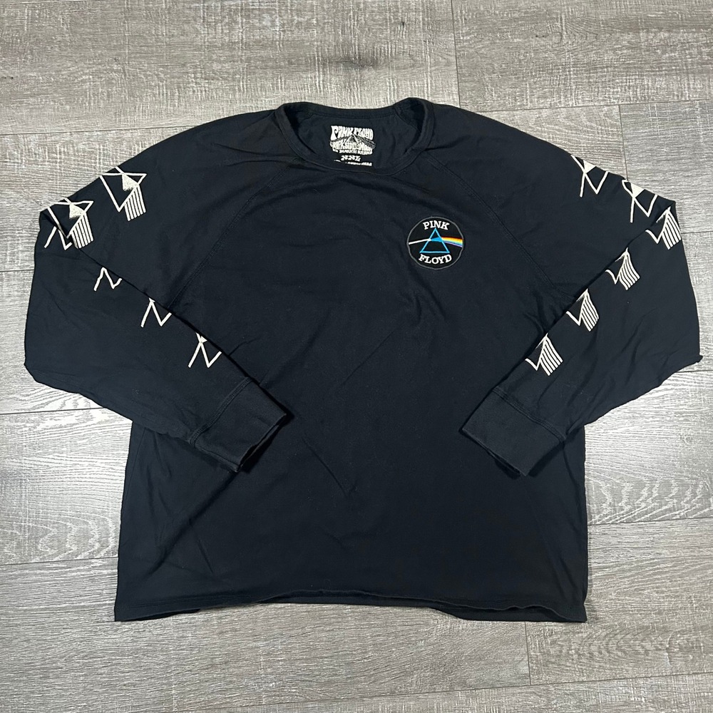 Pink Floyd Lucky Brand Dark Side of the Moon Black Long Sleeve Graphic Tee XXL